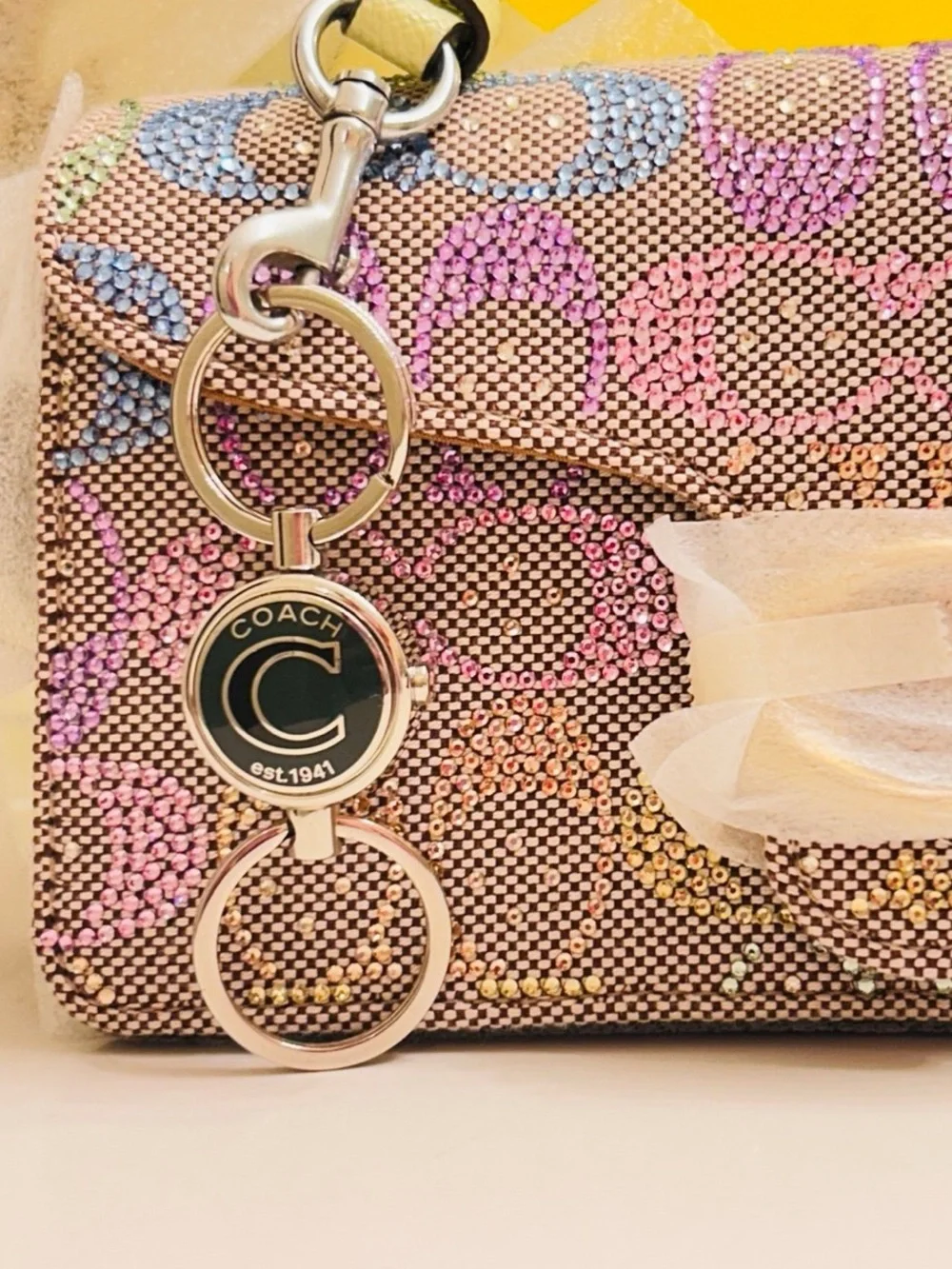 Coach 1941 Valet Keychain/ Bag Charm